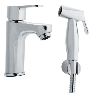 Смеситель для раковины Swedbe Olymp 1860 с гигиенической лейкой хром